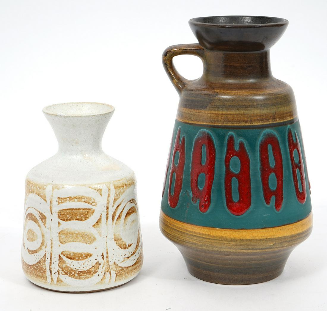 Two Mid-Century Art Pottery Vessels (1 of 7)