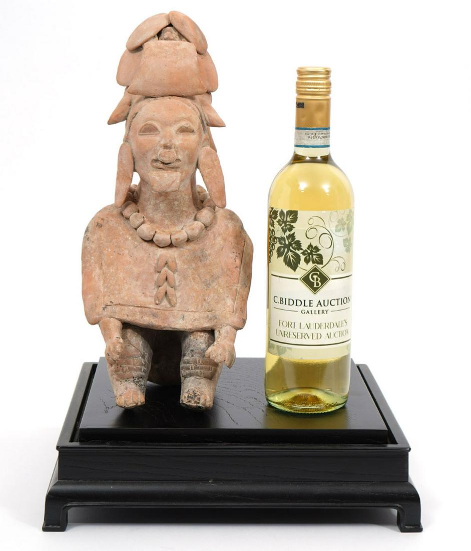 Pre-Columbian Pottery Figure In Display Case (1 of 9)