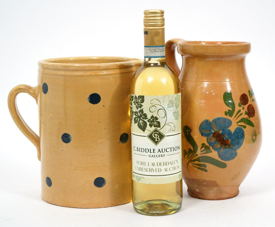 Two Glazed Stoneware Pitchers (1 of 8)