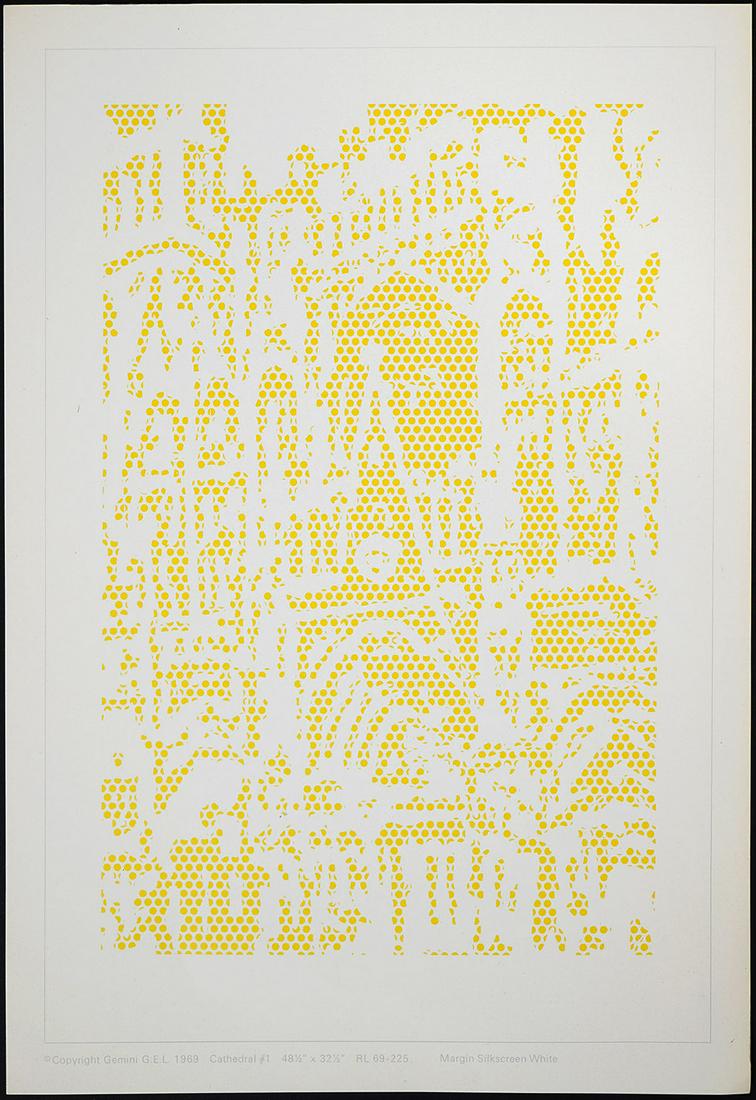 Roy Lichtenstein Offset Litho 'Cathedral #1' (1 of 4)