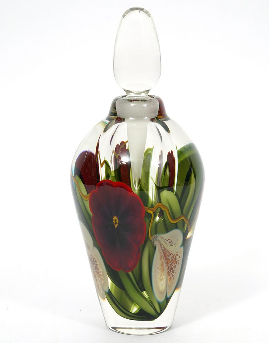 Signed Art Glass Perfume Bottle (1 of 6)
