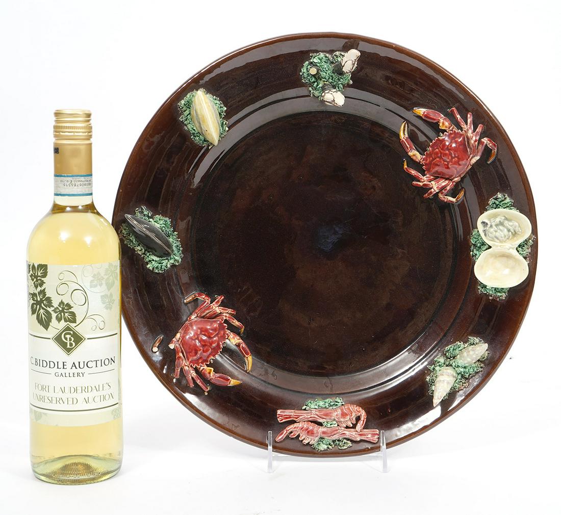 Portuguese Majolica Palissy-Style Seafood Plate (1 of 9)