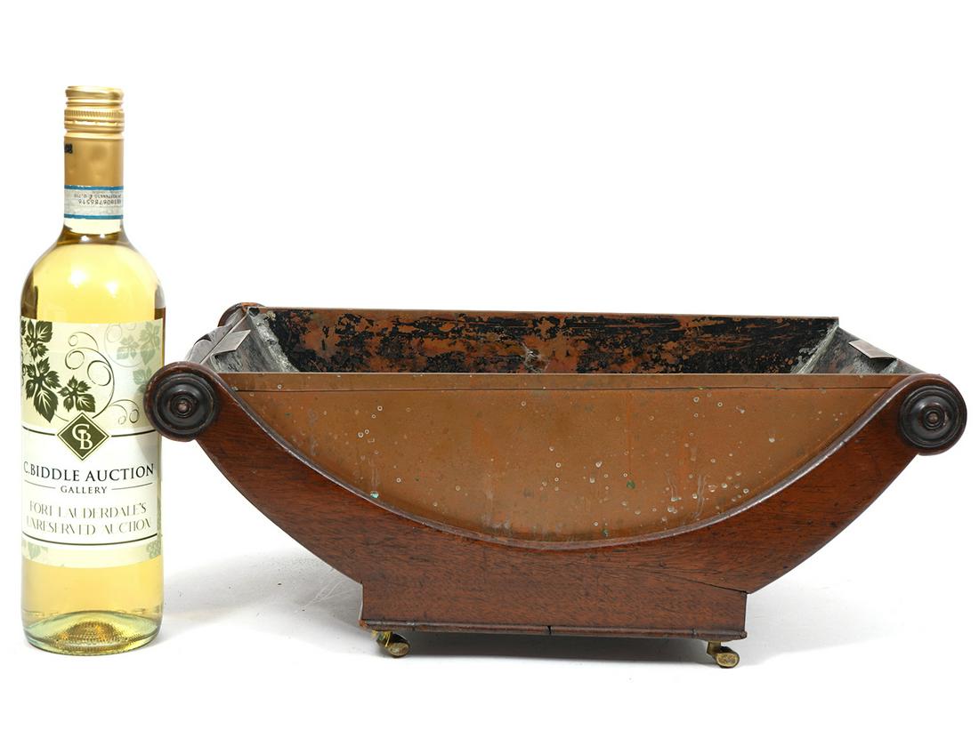 English Victorian Brass Mahogany Cheese Coaster (1 of 9)