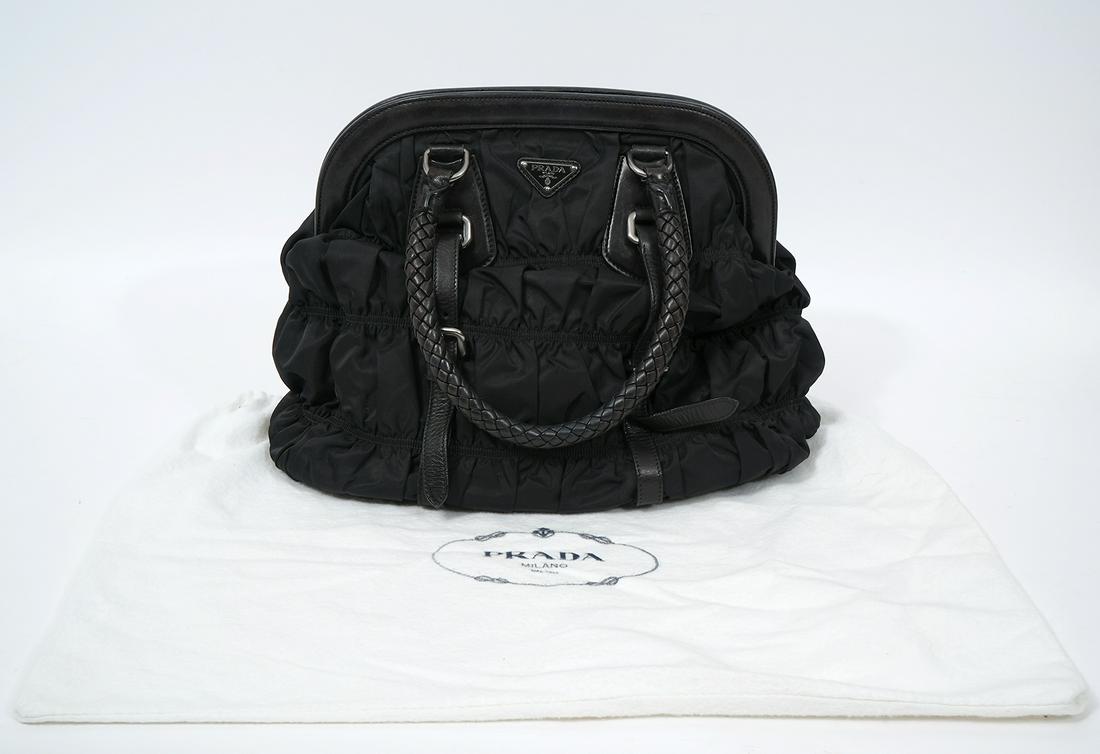 Prada Tessuto Gaufre Braided Handle Bag (1 of 9)
