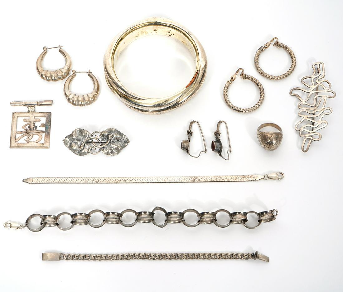 Group of 10 Sterling Silver Jewelry (1 of 10)