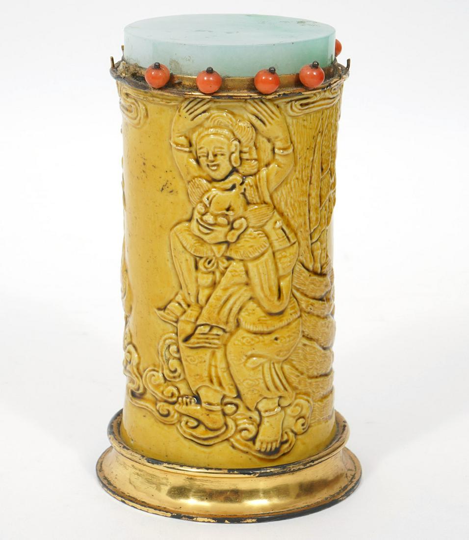 Edward Farmer Style Chinese Silver Jade Brush-Wash (1 of 12)