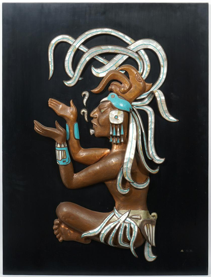 Los Castillo Mayan Figure Wall Sculpture (1 of 7)