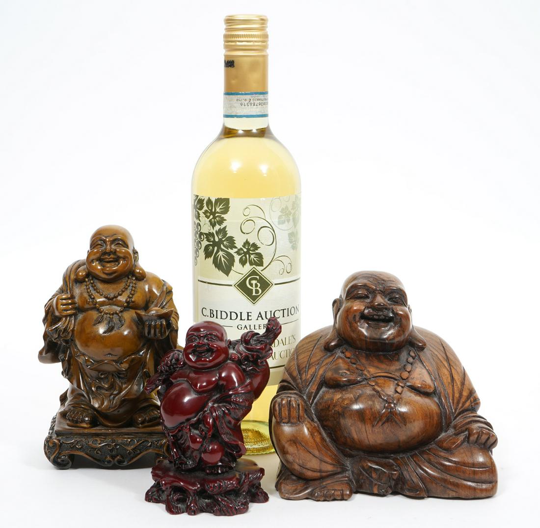 Group of Three Chinese Buddha Figures (1 of 6)