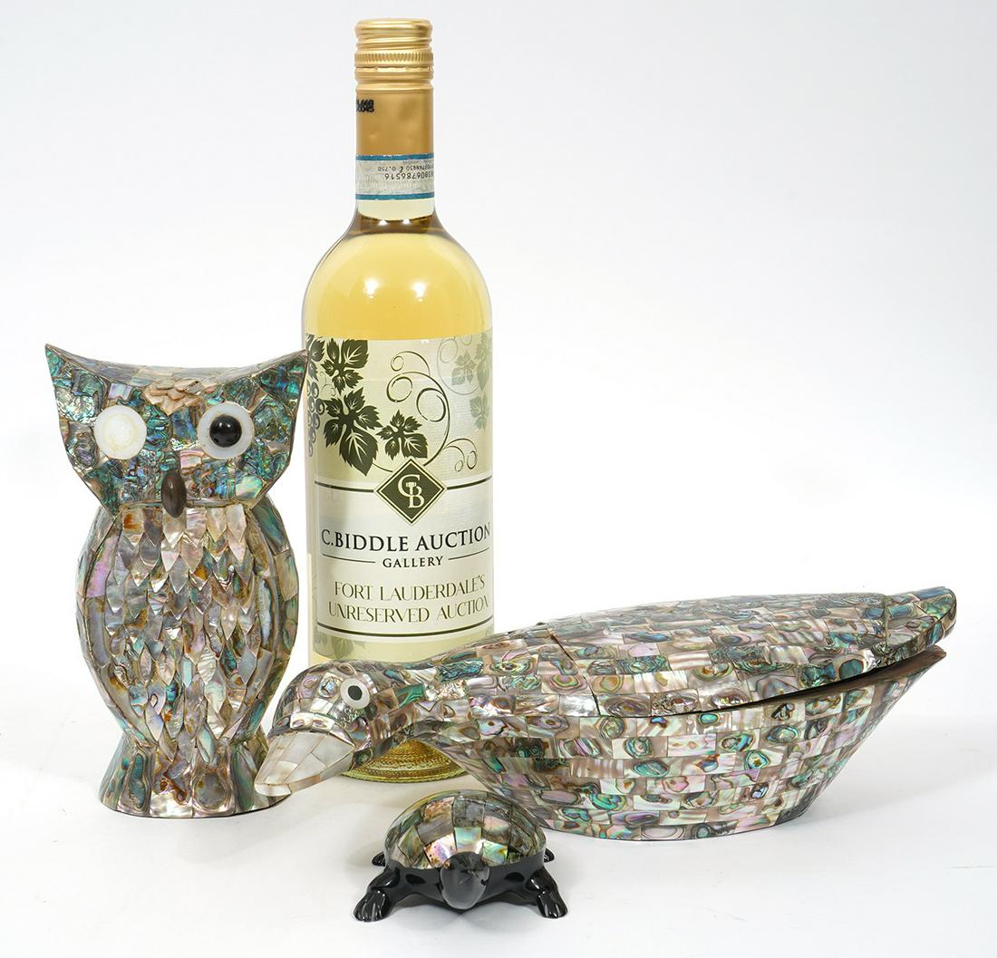 Three Mexican Abalone Decorative Objects (1 of 9)