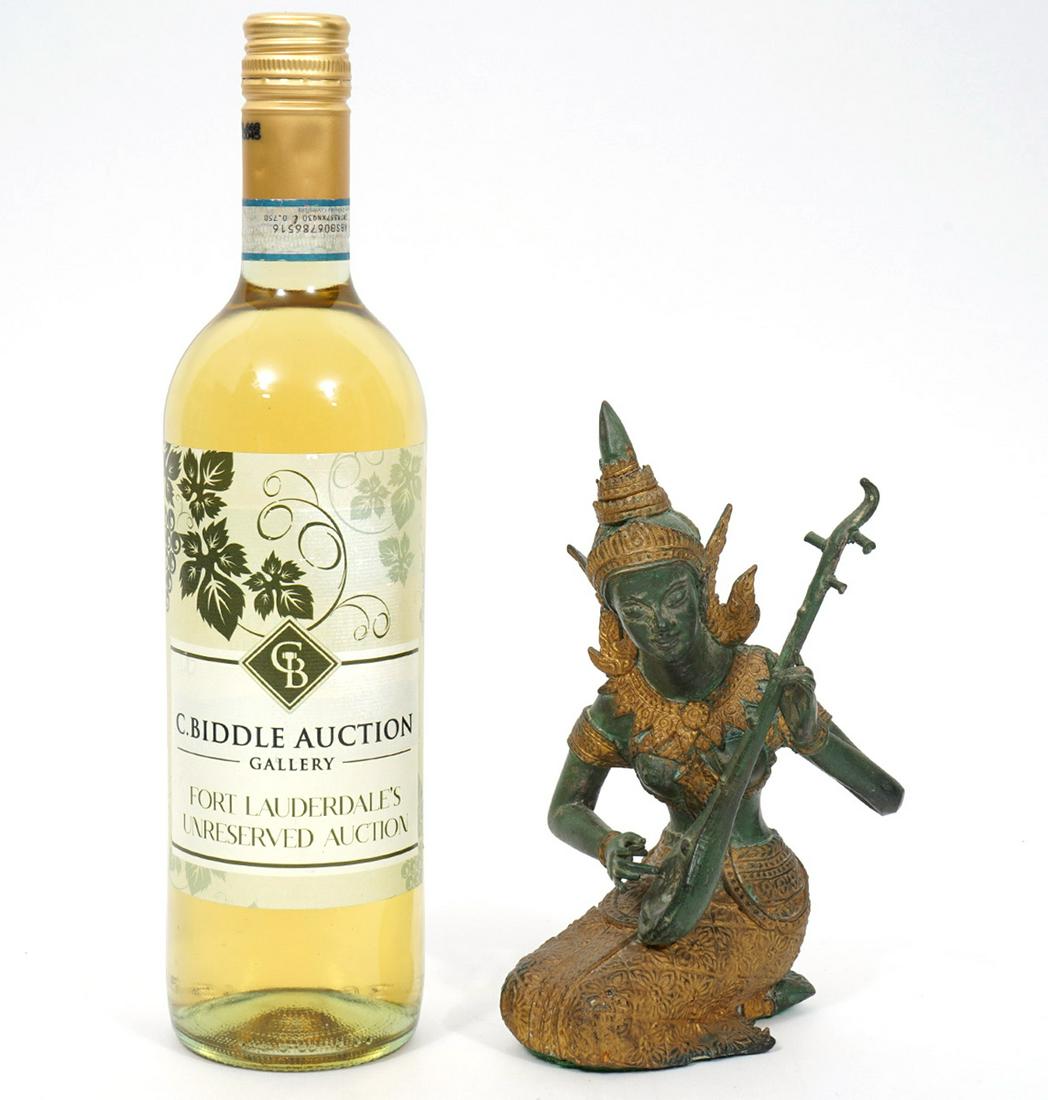 Thai Gilt Bronze Thepanom Figure (1 of 7)