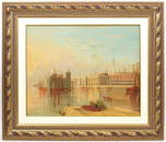 Signed 19th Ct. Oil Painting of Venice