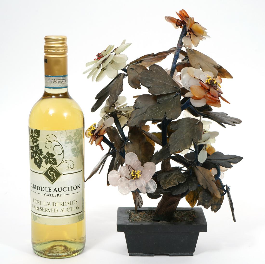 Vintage Jade & Semi Precious Stone Tree (1 of 8)