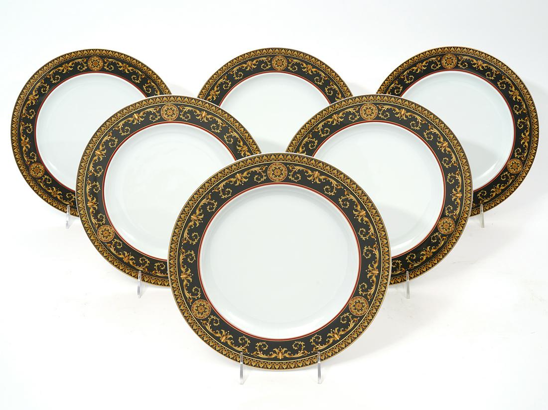 6 Versace for Rosenthal "Medusa" Dinner Plates (1 of 6)