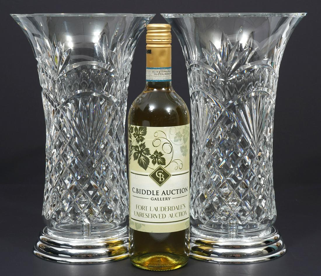 Pr. Waterford Ludlow Hurricane Candle Holders (1 of 6)