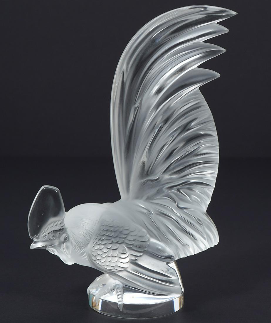 Rene Lalique Crystal 'rooster' Car Mascot