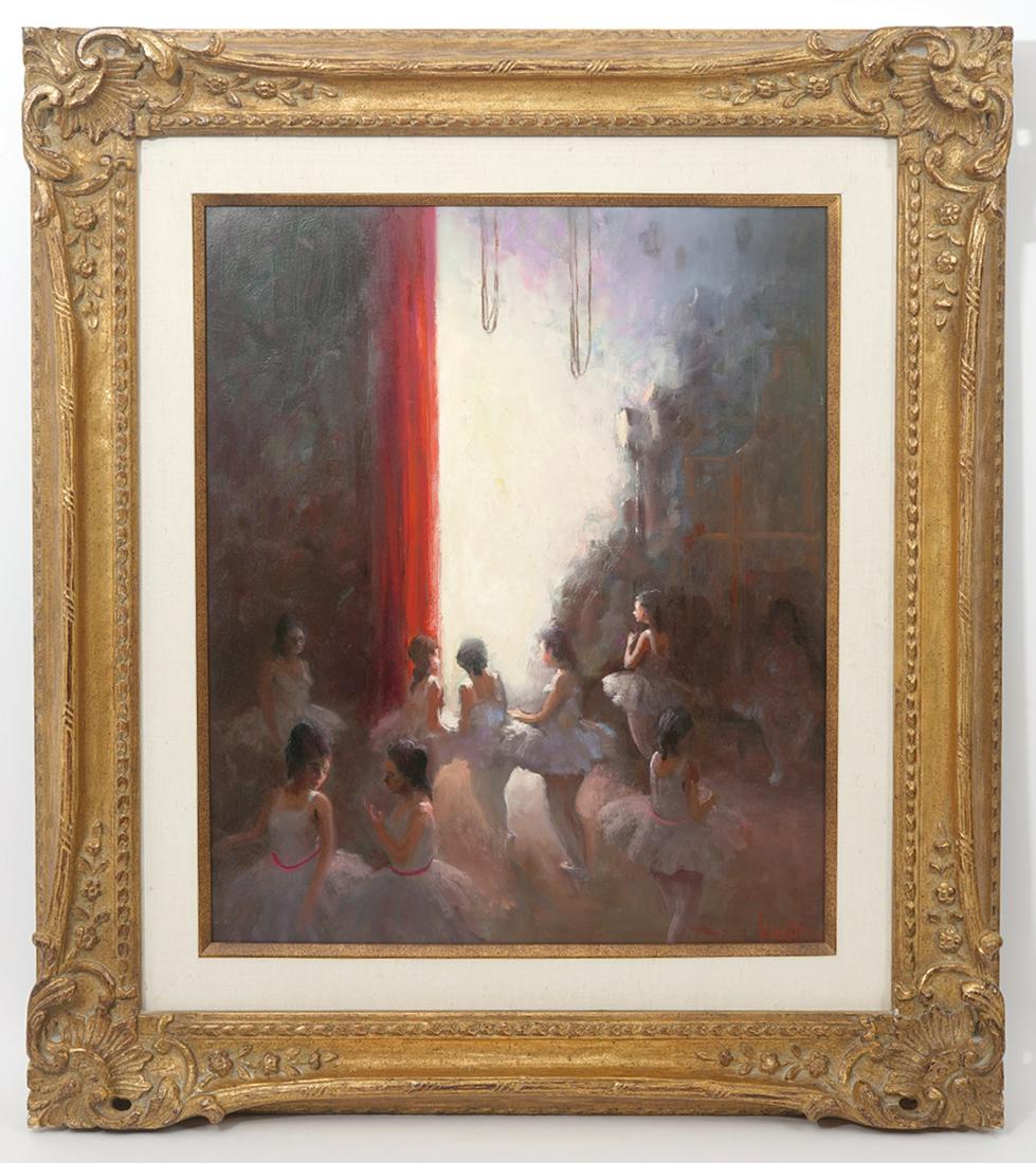 William Harnden O/B Painting Backstage Ballerinas (1 of 6)