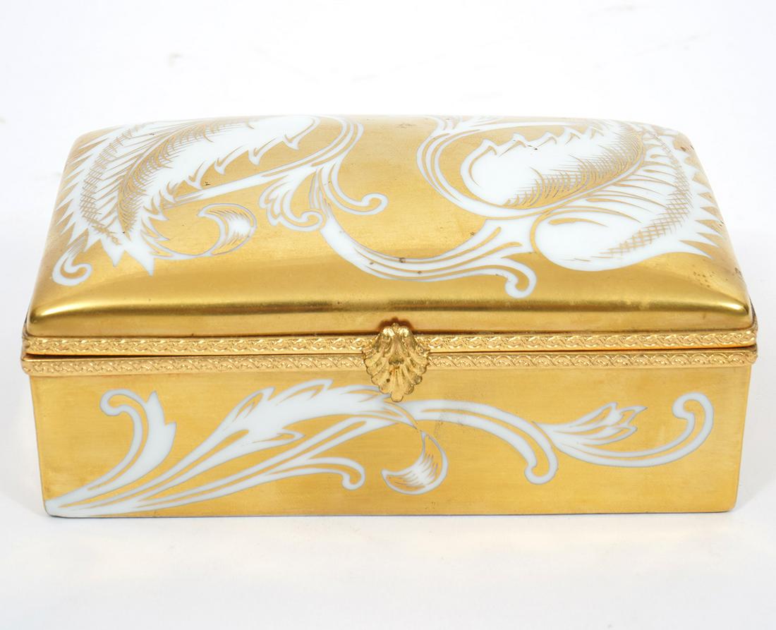 Tiffany & Co Gilt Porcelain French Limoges Box (1 of 8)