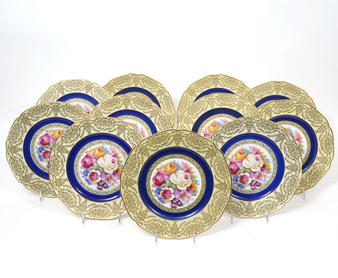 12 German Bavaria Tirschenreuth China Plates (1 of 11)