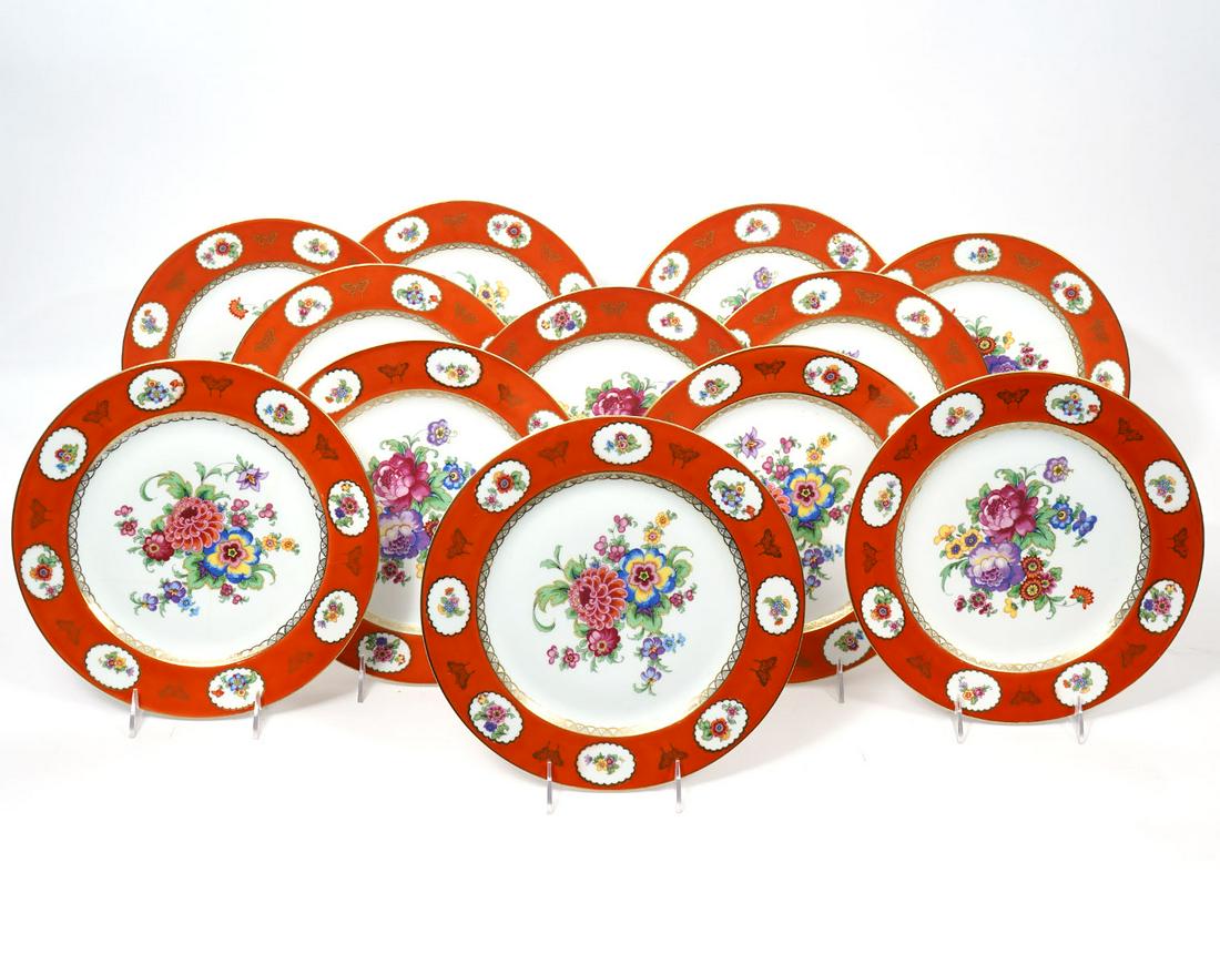 12 German Beyer & Bock German Porcelain Plates (1 of 6)