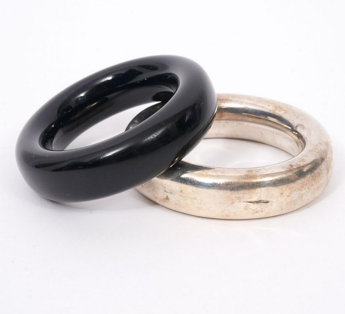 Tiffany & Co Perretti Silver & Lacquer Bangles (1 of 10)