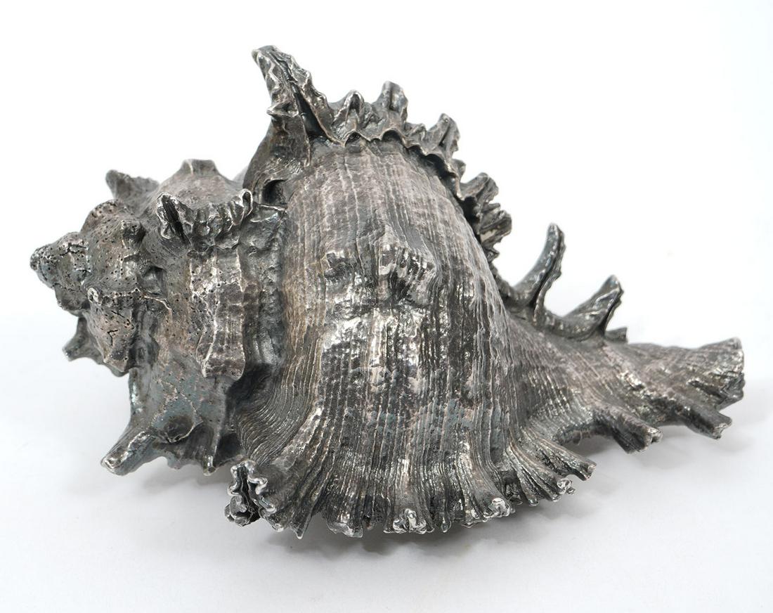 Buccellati Style Silvered Sea Shell (1 of 6)