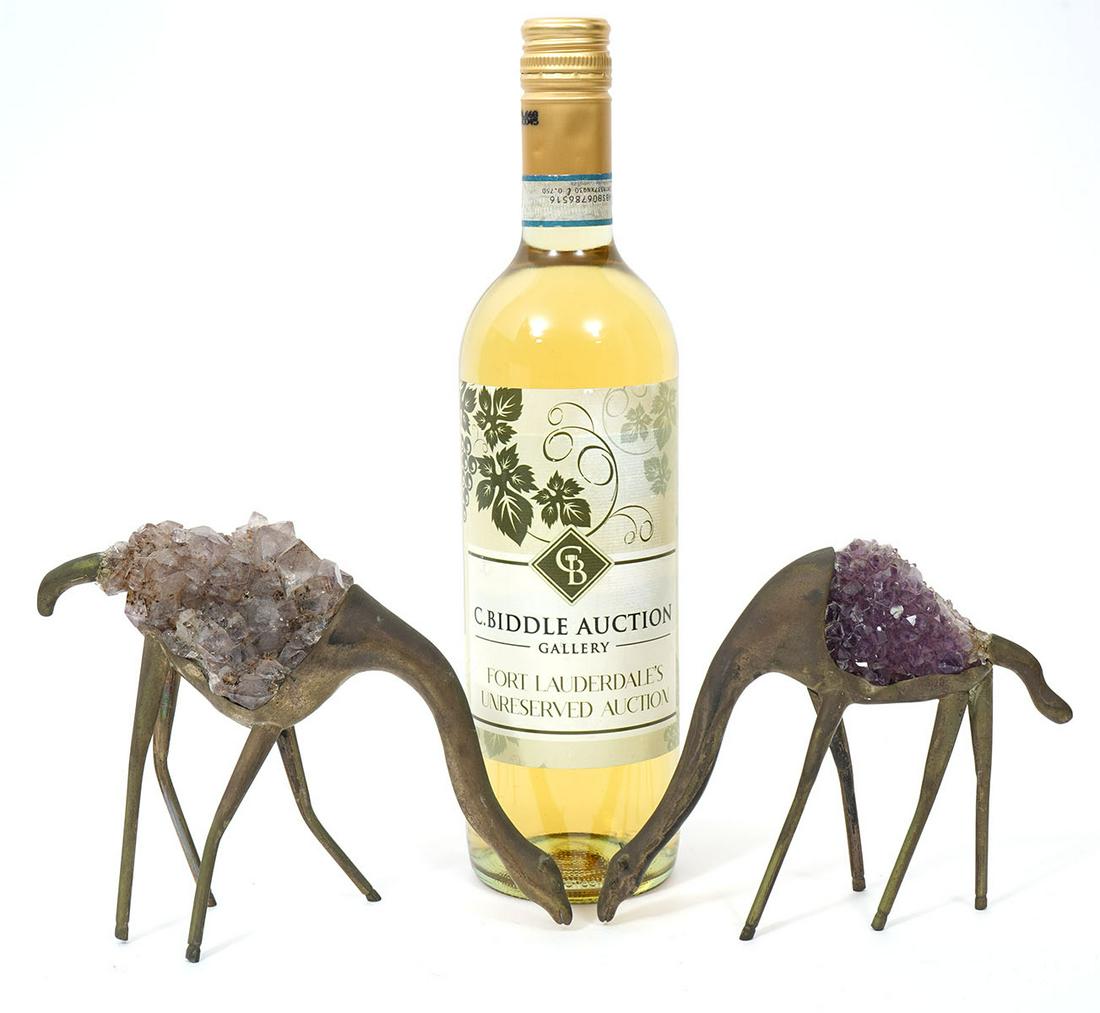 Brazilian Grupo Gal 900 Silver Amethyst Camels (1 of 8)