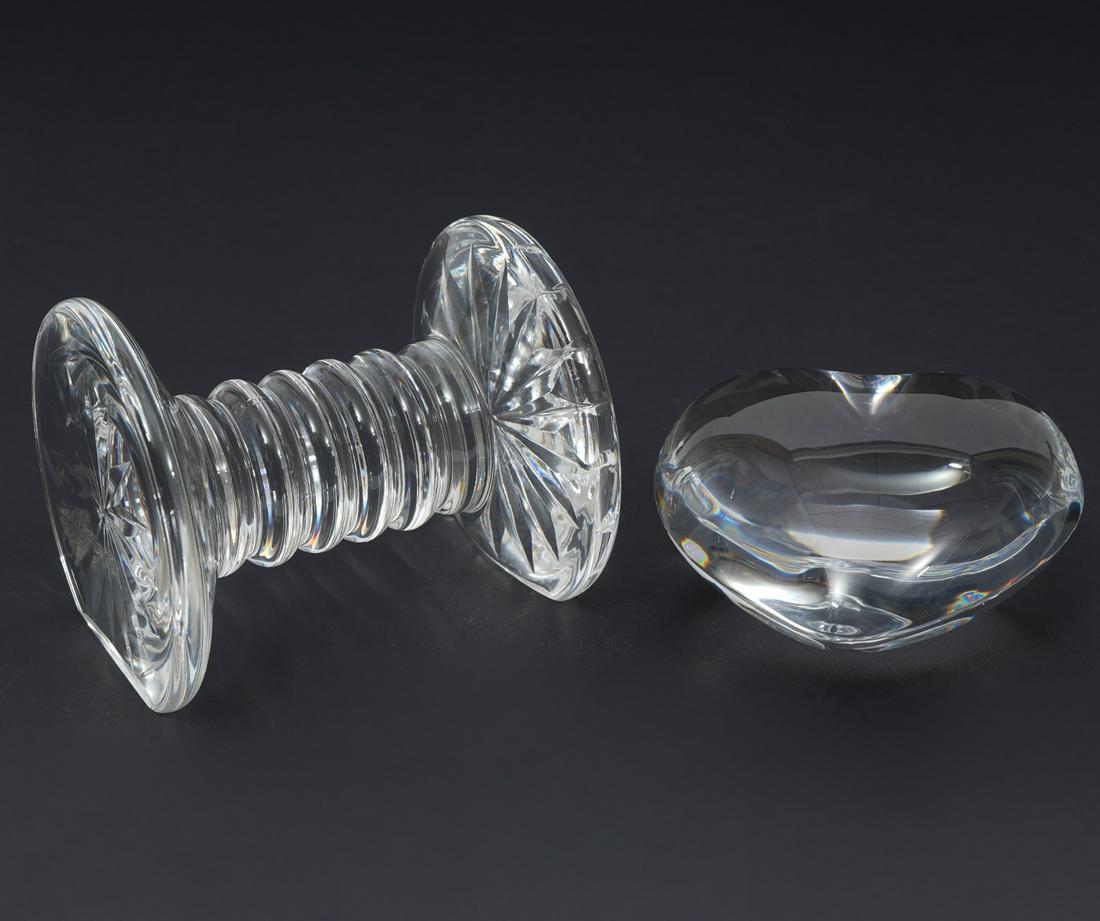 Baccarat Heart Paperweight & Waterford Knife Rest (1 of 7)
