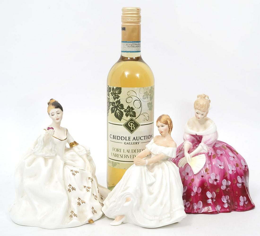 Three Royal Doulton Porcelain Figures (1 of 9)