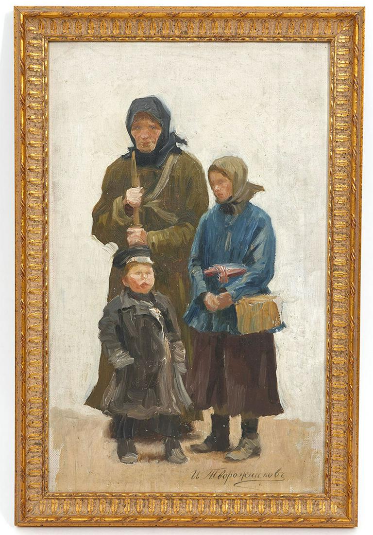 Ivan Tvorozhnikov Russian Oil on Board Painting (1 of 6)