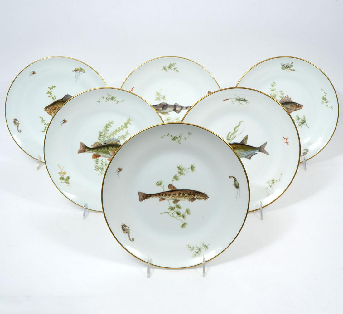 6 Richard Ginori Quenelle China Plates (1 of 9)