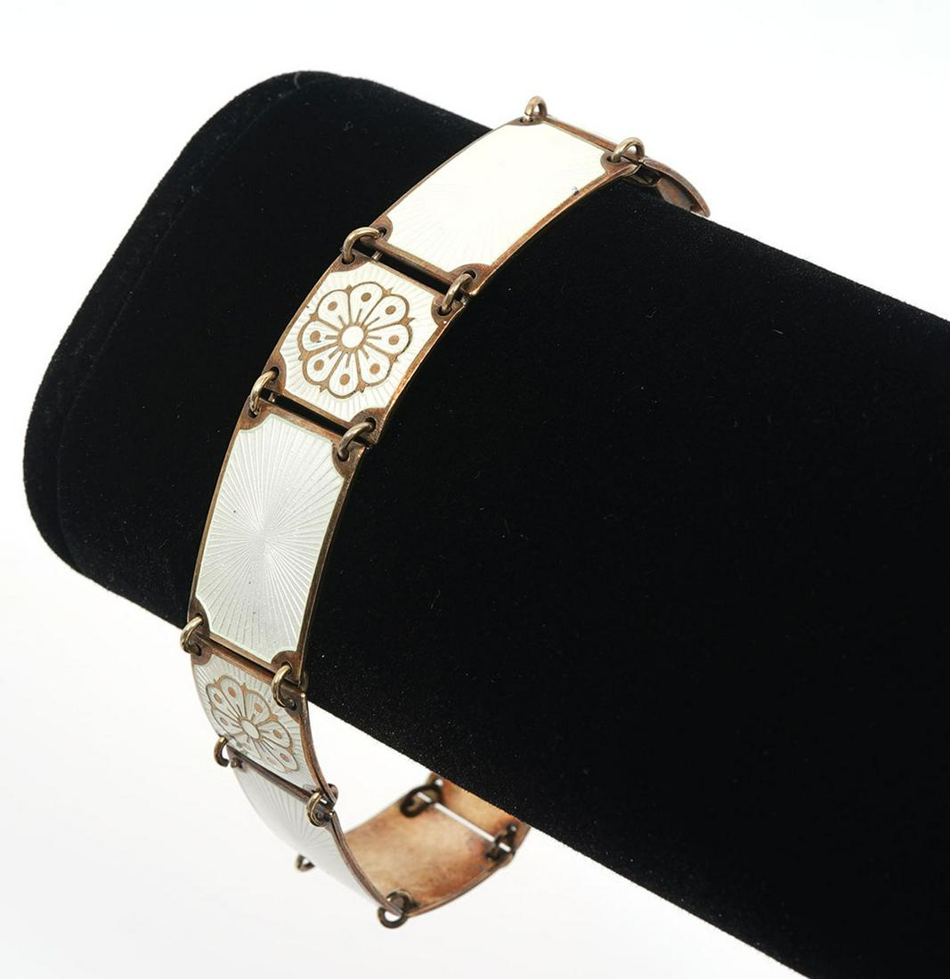 David Andersen Norwegian Enamel Sterling Bracelet (1 of 5)