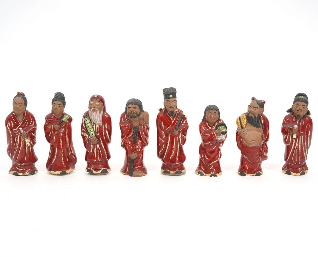 Group of 9 Chinese Miniature Mud Figures (1 of 8)