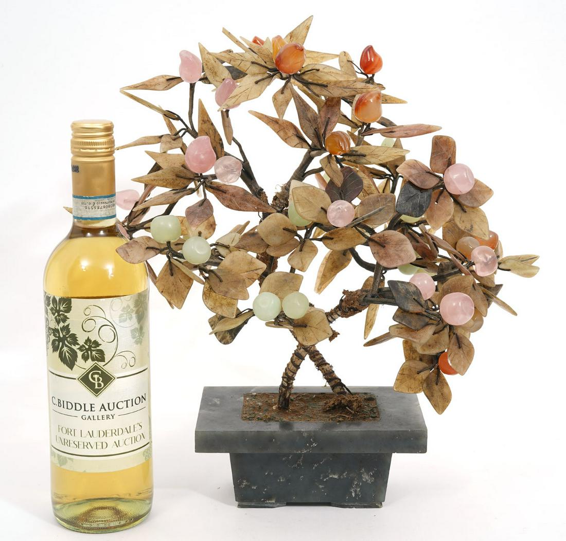 Chinese Carved Hardstone Fruit Tree (1 of 5)