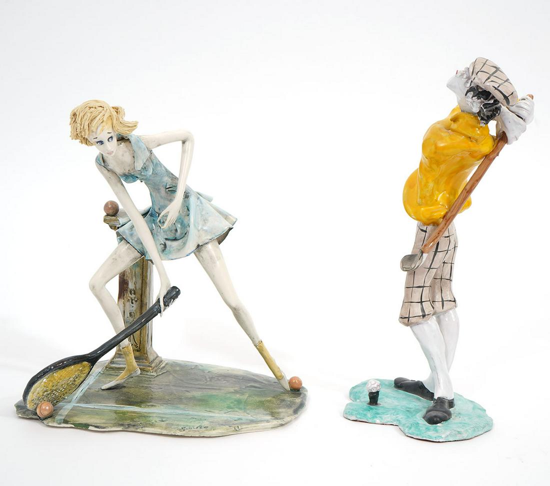 Two Italian Artisanal Ceramic Figures (1 of 9)