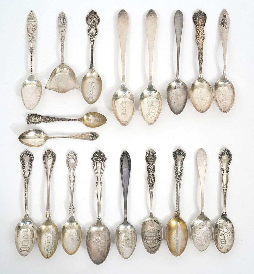 19 Sterling Silver Souvenir Spoons (1 of 8)
