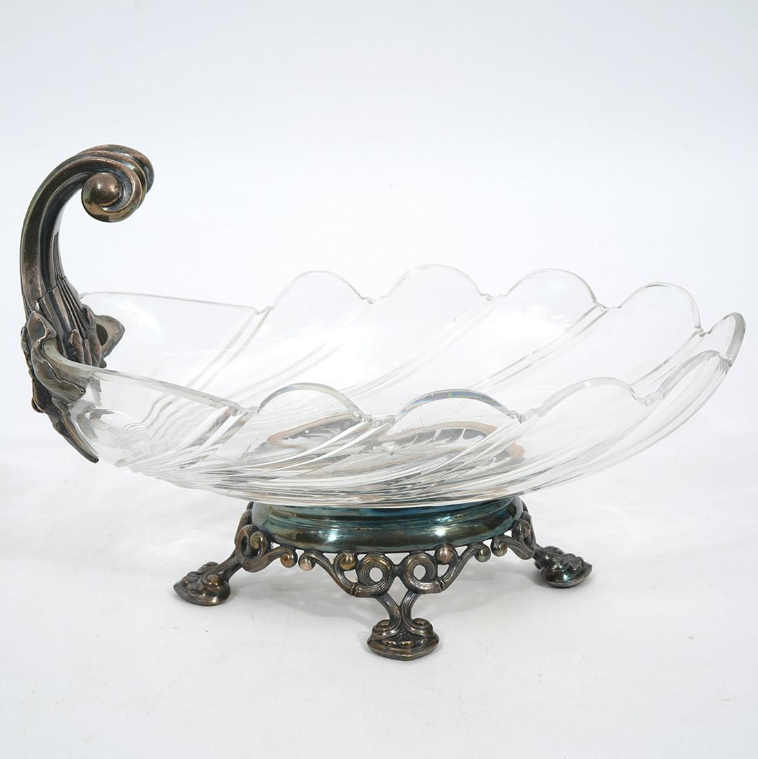 Christofle French Silver-Plate and Glass Dish (1 of 10)