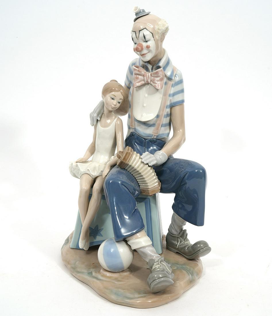 Lladro Clown and Young Ballerina Porcelain Figure (1 of 7)