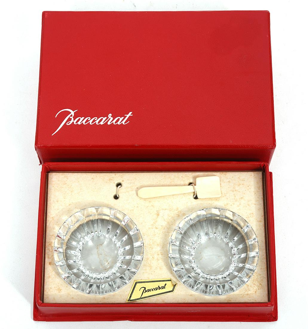 Baccarat Crystal Salt Dishes with Spoon (1 of 5)