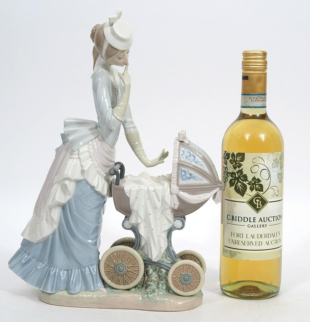 Lladro "Baby's Outing" Porcelain Figure (1 of 6)