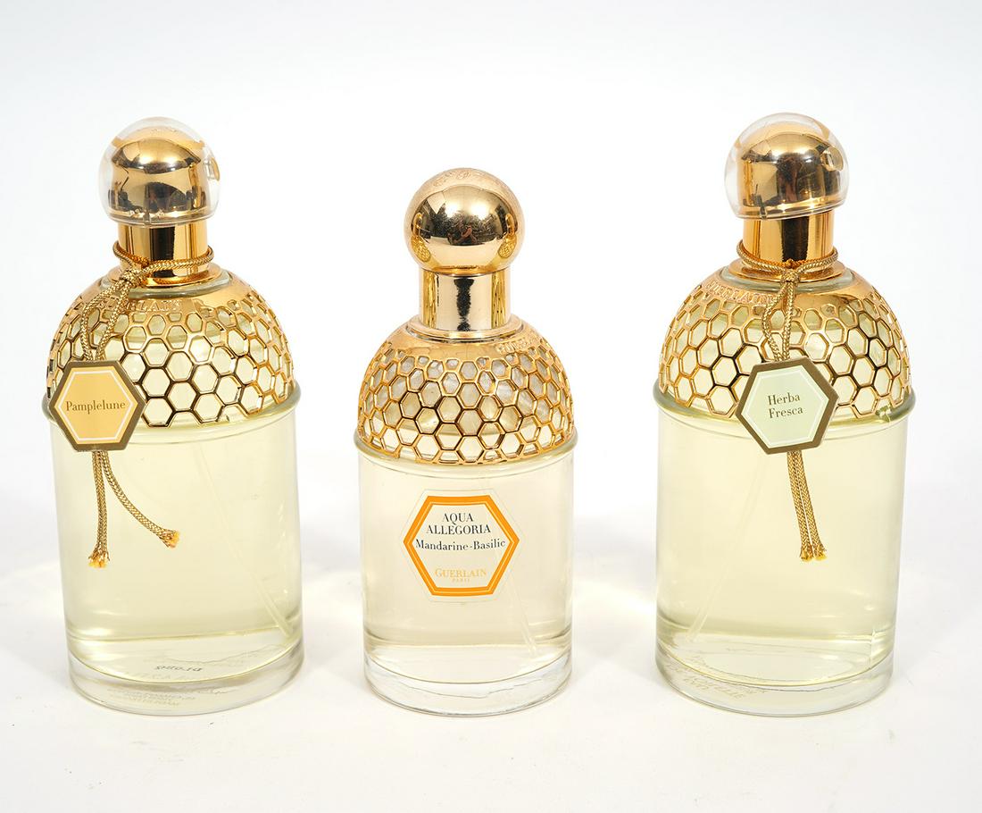 3 Bottles of Guerlain Aqua Allegoria Herba, Mandaine, Pamplelune (1 of 6)