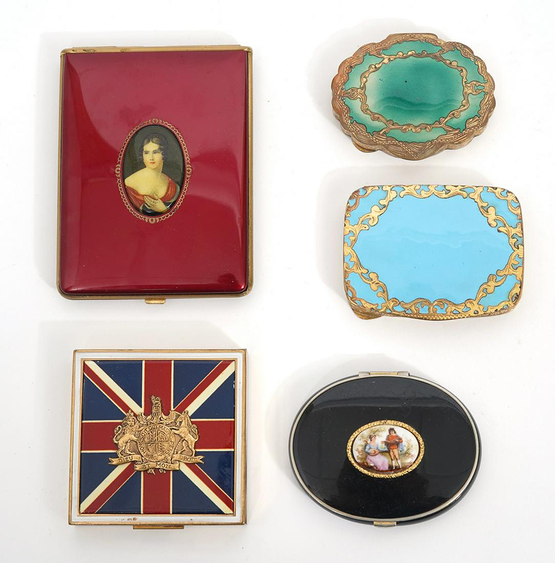 5 Assorted Vintage Makeup Compacts (1 of 4)