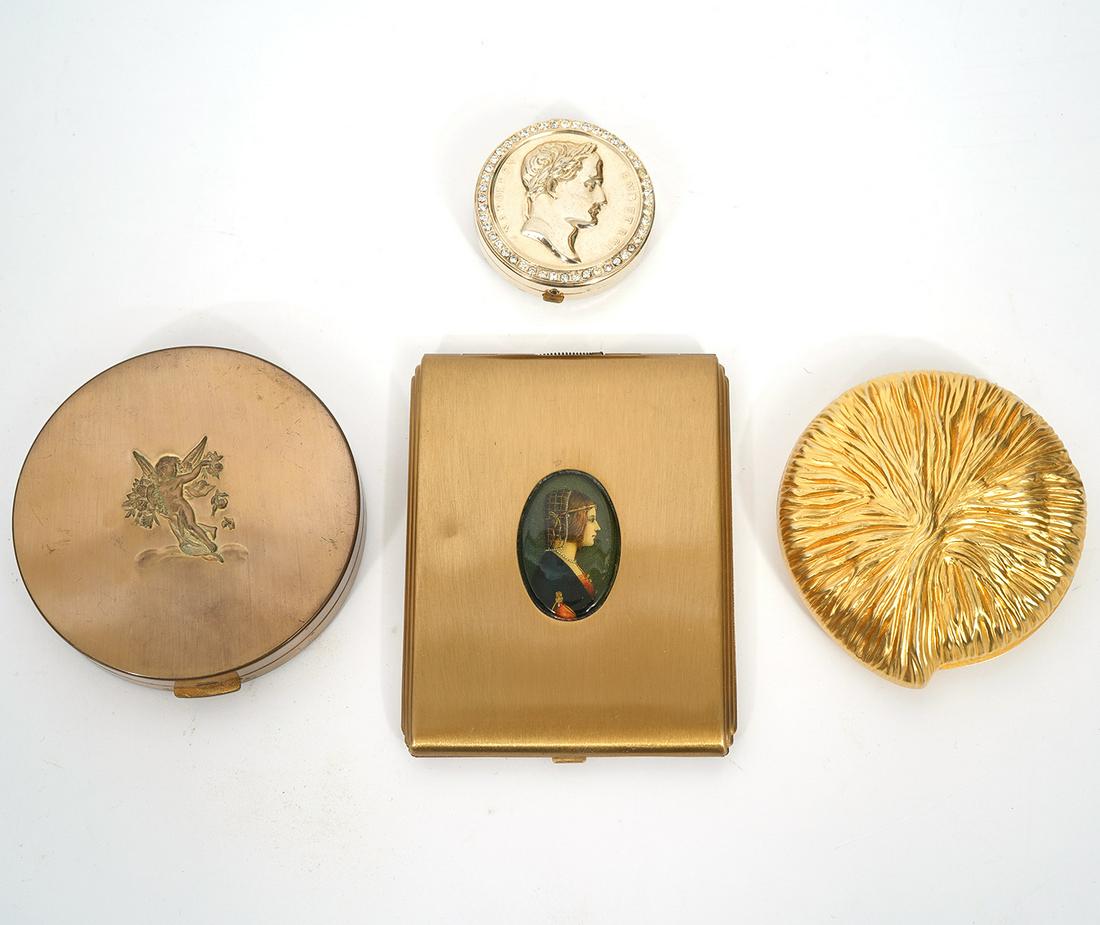 Vintage Lot of 4 Assorted Compact Cases (1 of 4)