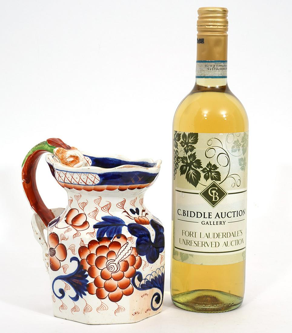 English 8-Panel Ironstone Pitcher (1 of 8)