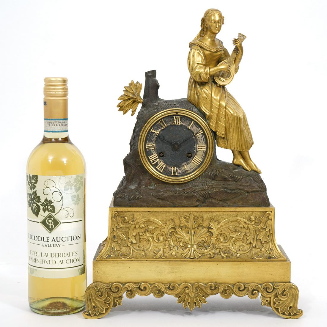 Gilt Metal Classical-Style Mantle Clock (1 of 11)