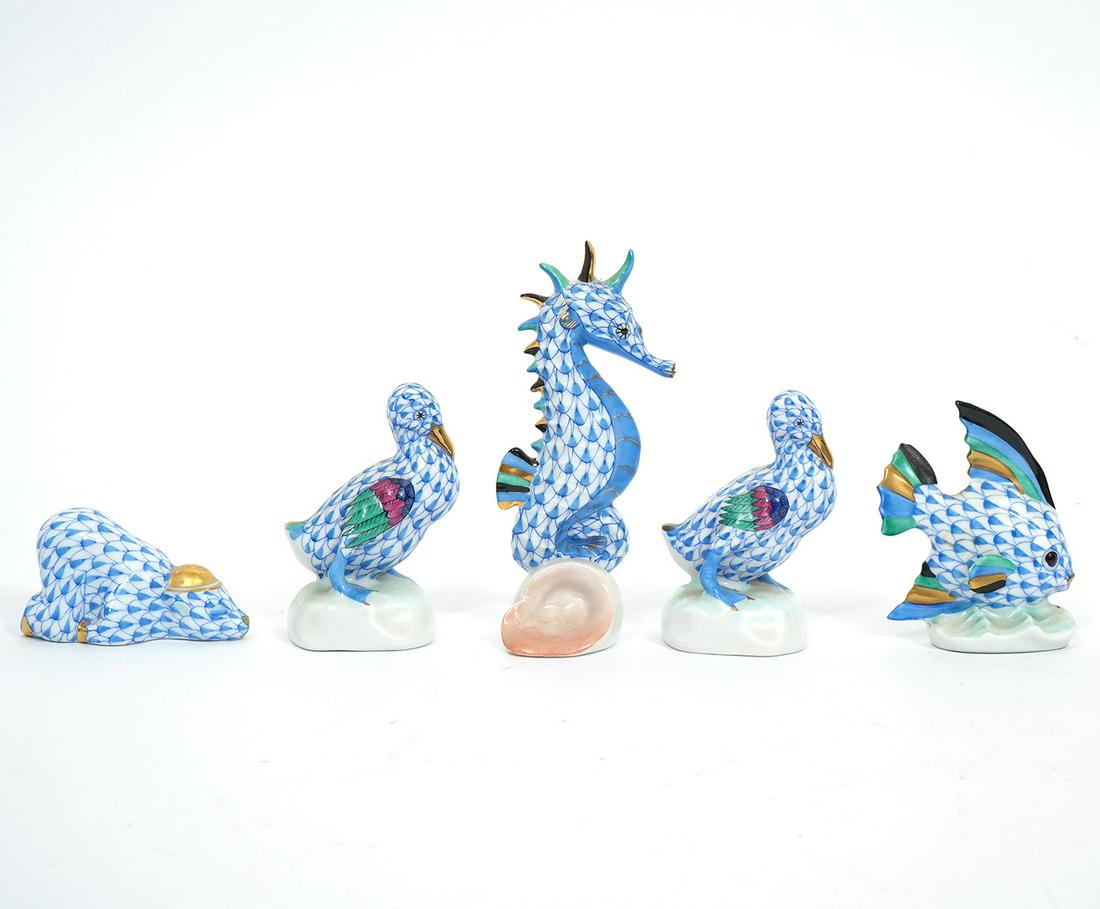 5 Herend Porcelain Animals (1 of 7)