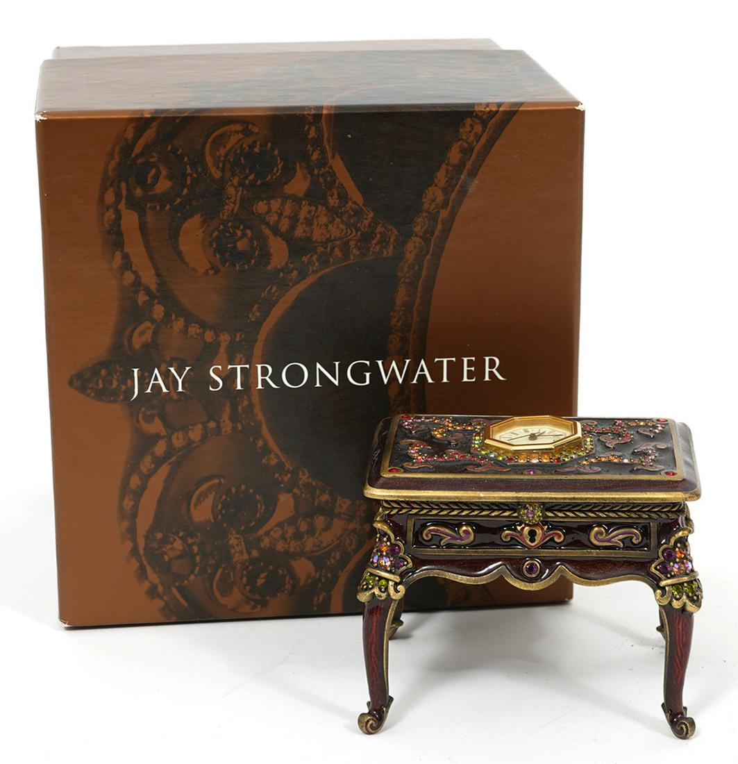 Jay Strongwater "Alesandro" Piano Clock W/Box (1 of 7)