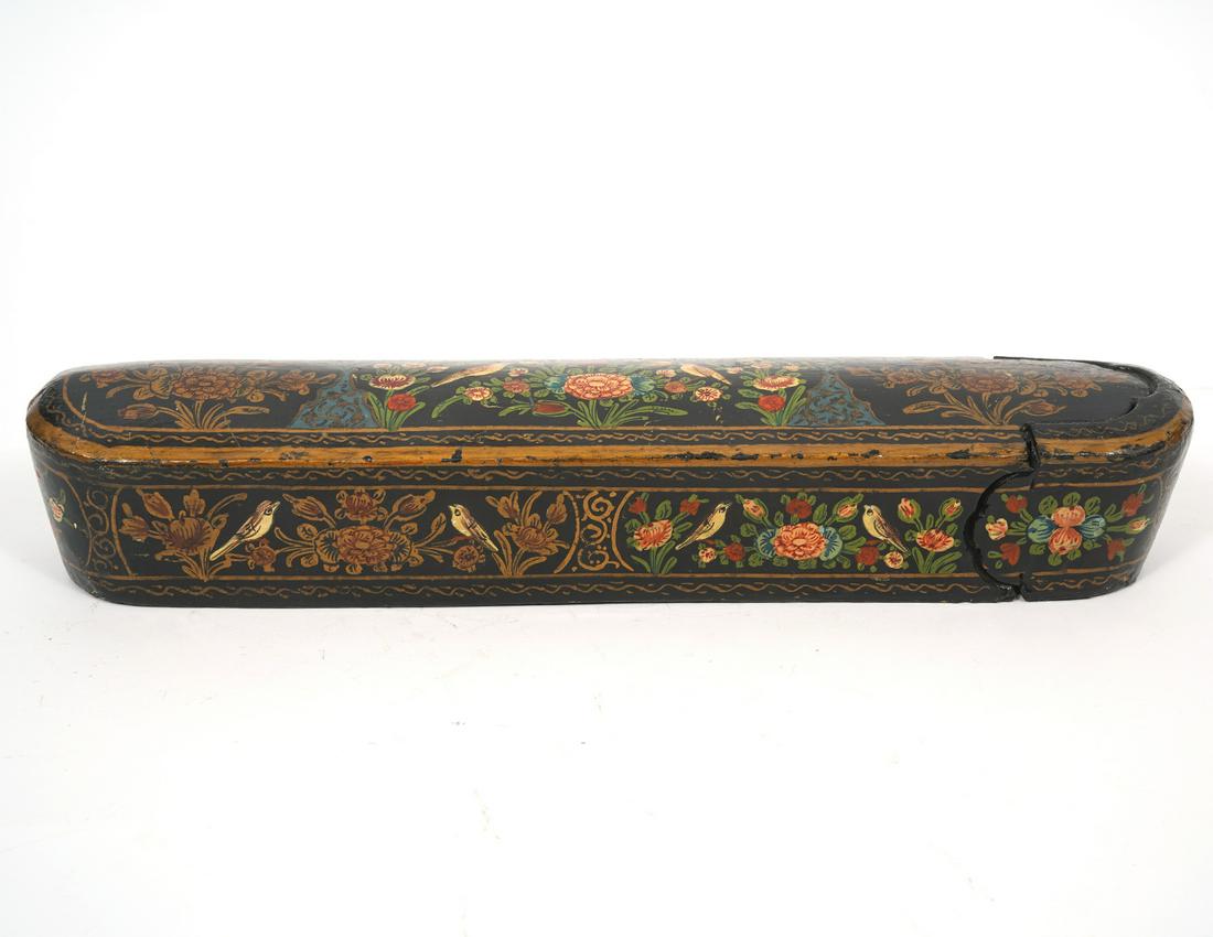 Persian Hand-Painted Lacquer Pen Box (1 of 8)