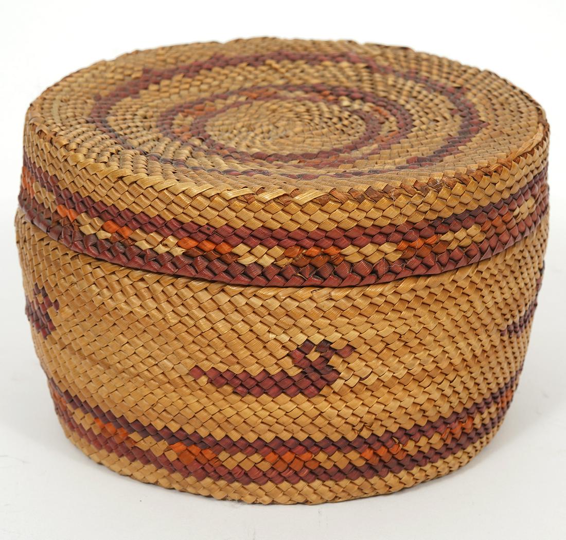 Native American-Style Woven Basket (1 of 7)