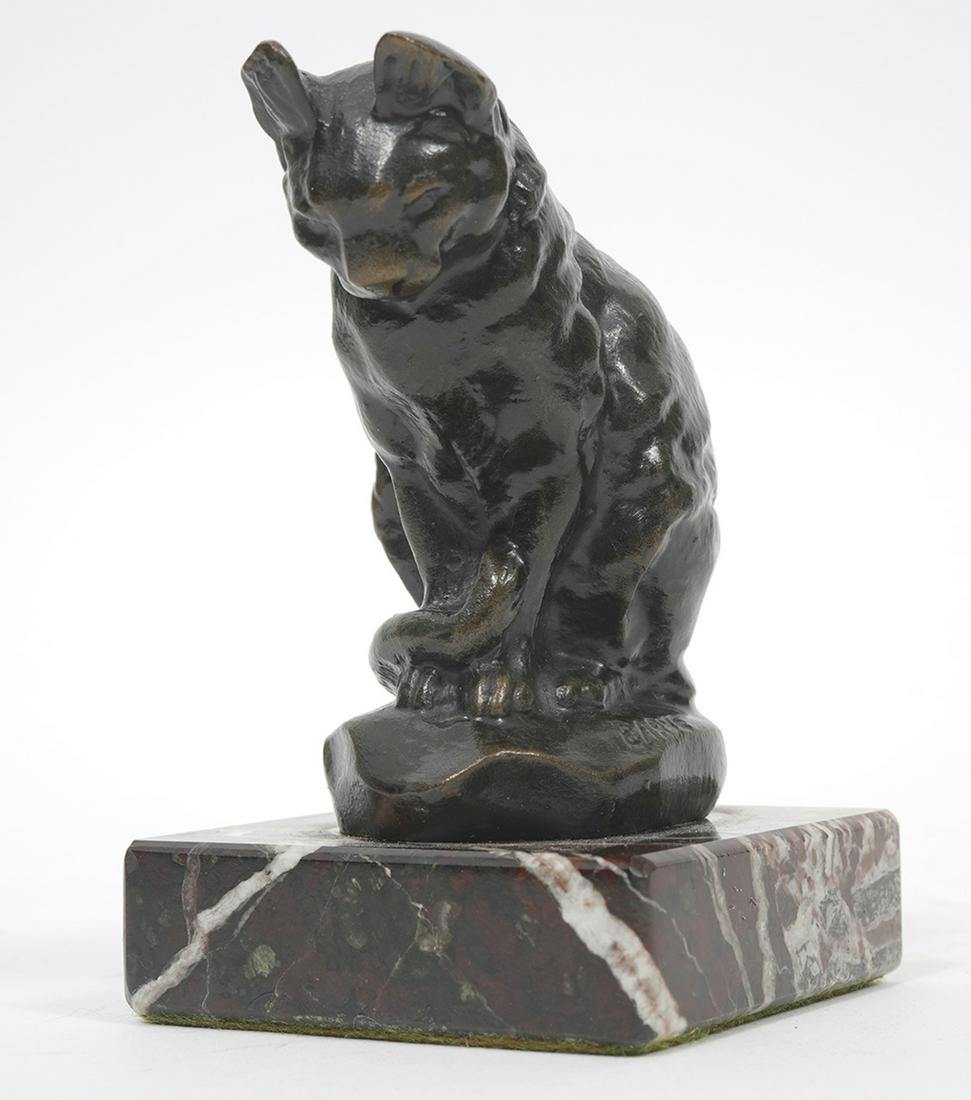 Bronze Cat Sculpture After Antoine Bayre (1 of 6)