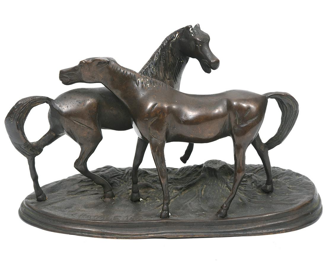 Two Bronze Horses After Bayre (1 of 5)
